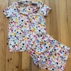 Roller Rabbit x Kerri Rosenthal Starry Starry Love Polo Pajama set! Size Small!